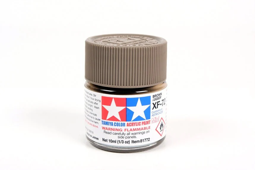 Tamiya Mini Acrylic 10 ml - XF-72 Brown (JGSDF) Matte Finish