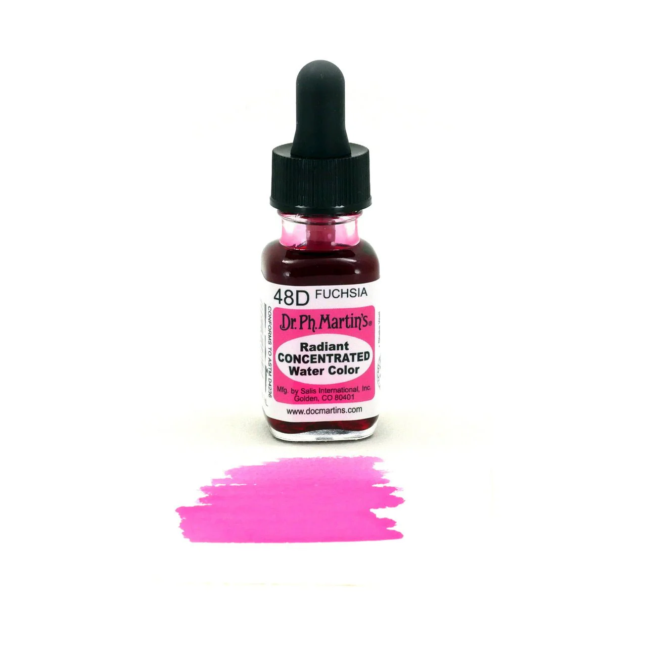 Dr. Ph Martin's Radiant Watercolor .5 oz - Fuschia