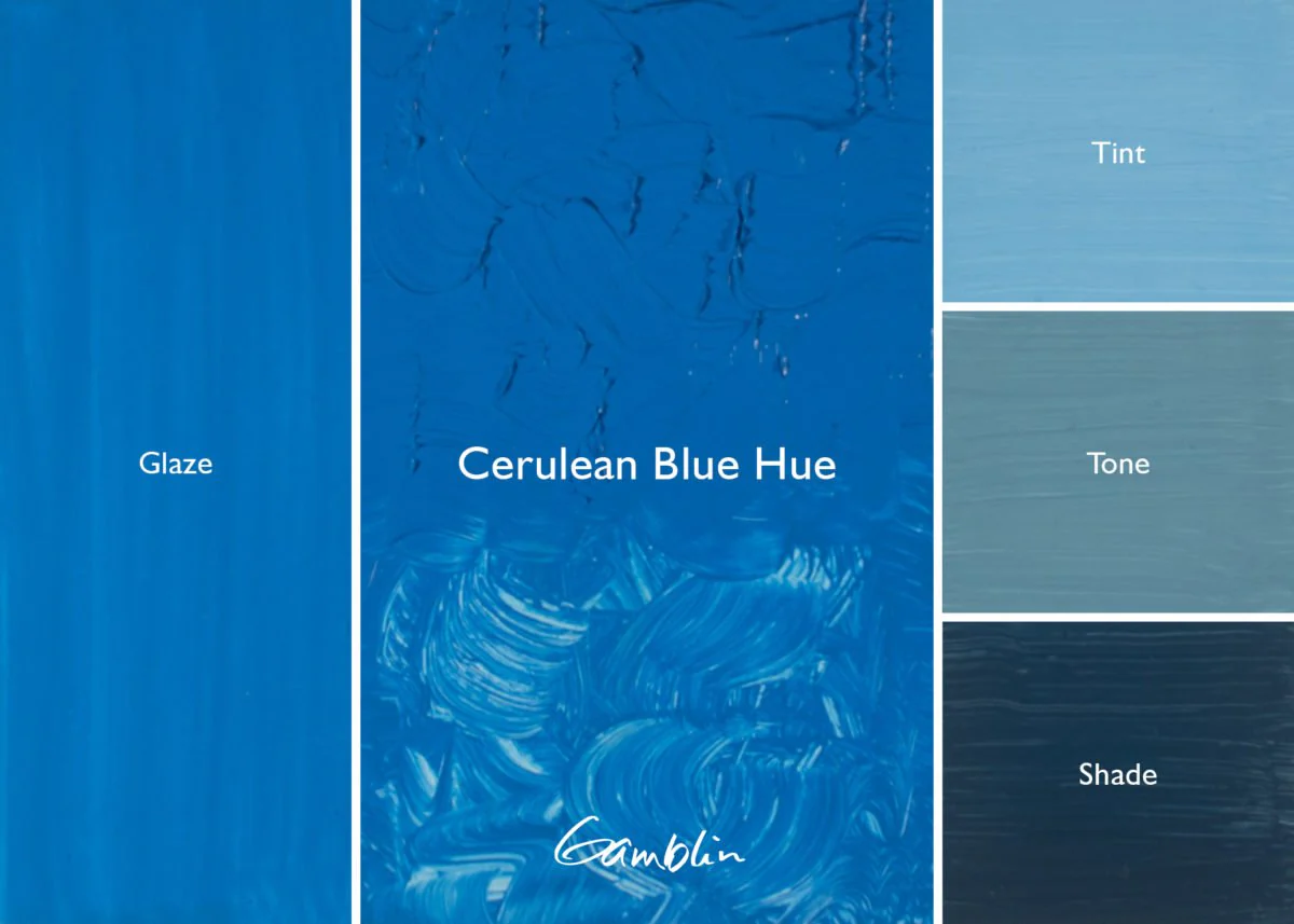 Gamblin Artist's Oil Colors Cerulean Blue Hue 37 ml - Image 2