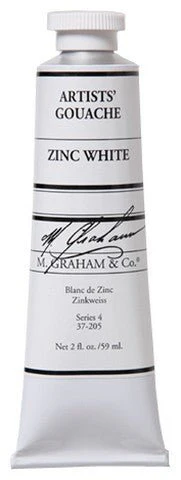 M. Graham Gouache Zinc White 2 fl. oz. (59 ml)