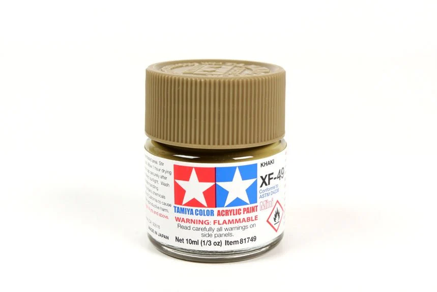 Tamiya Mini Acrylic 10 ml - XF-49 Khaki Matte Finish