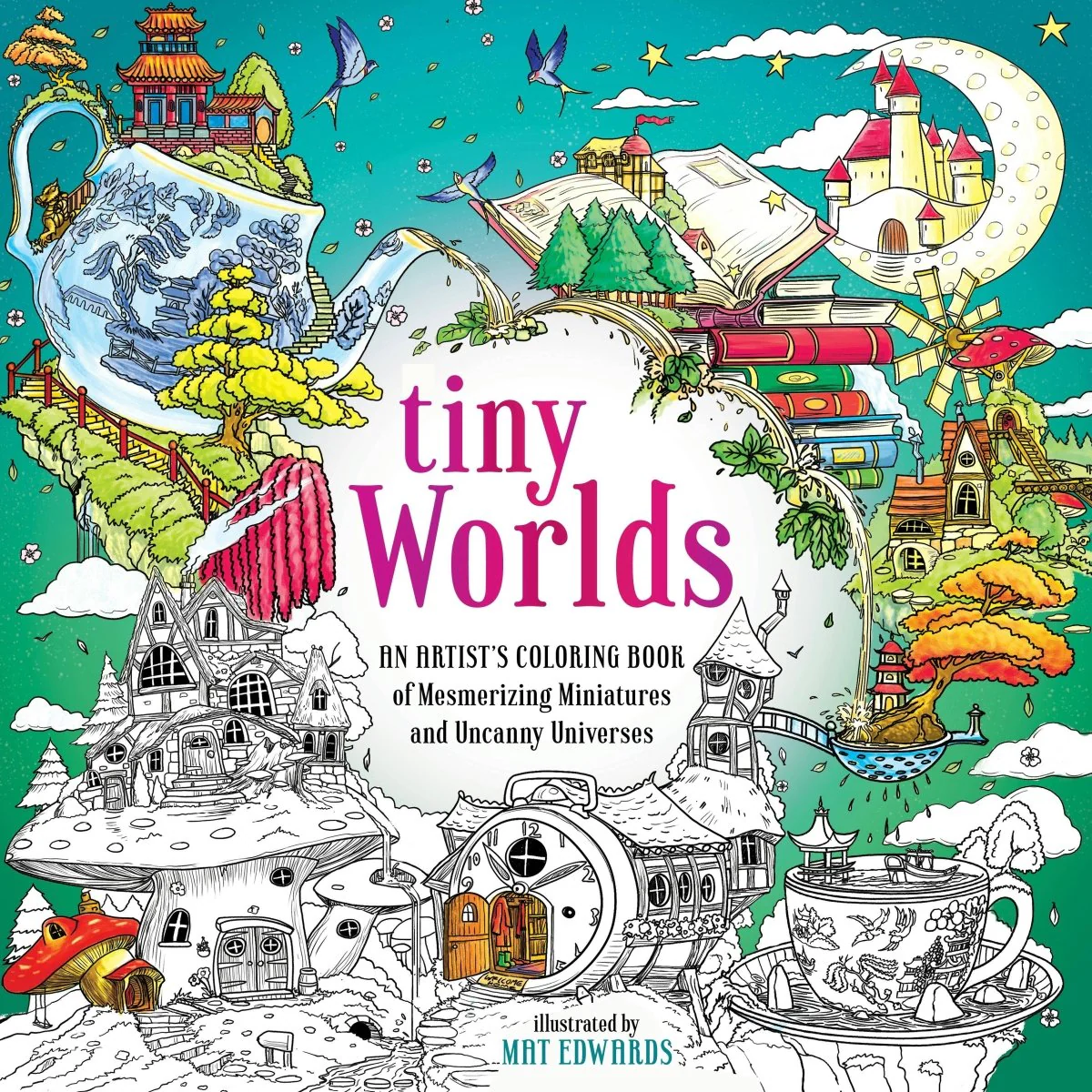 Macmillan Publishers - Tiny Worlds: An Artist's Coloring Book Of Miniatures