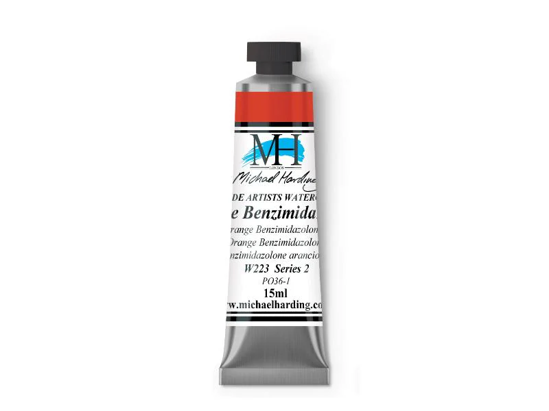 Michael Harding Artists Watercolor 15ml - Orange Benzimidazolone - Image 2