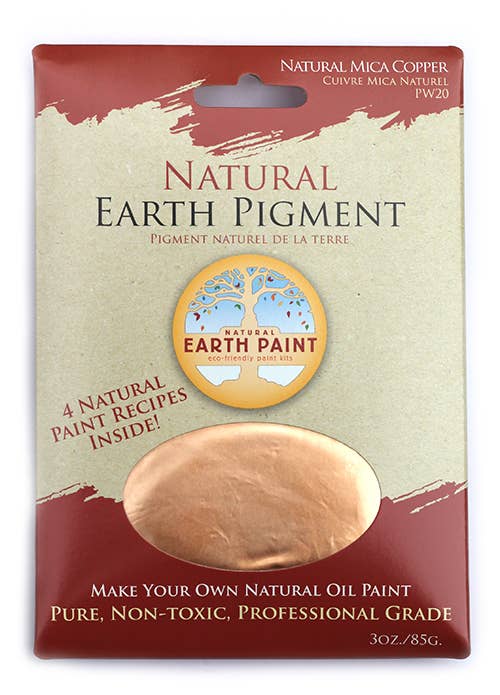 Natural Earth Paint - 3 oz. Earth & Mineral Pigments - Natural Gold Mica - Image 15