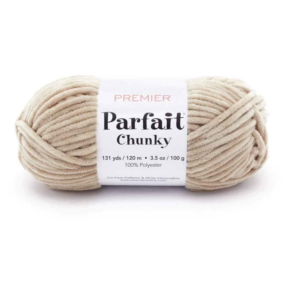 Premier Yarns Parfait Chunky - 100% Polyester - #6 Super Bulky, 131 Yards - 1150-16 Toffee