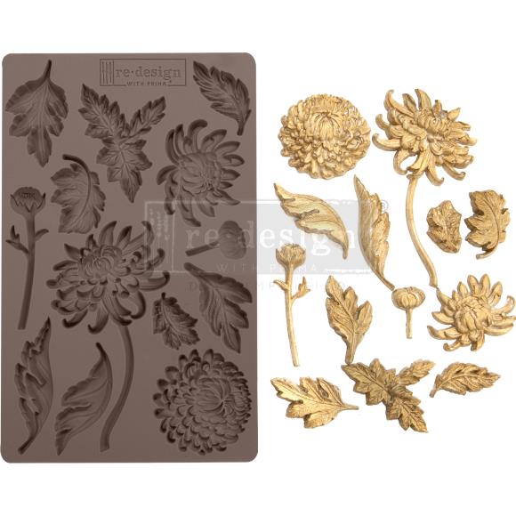 Re-Design Silicone Mold  5 inch X 8 inch X .32 inch - Botanist Floral