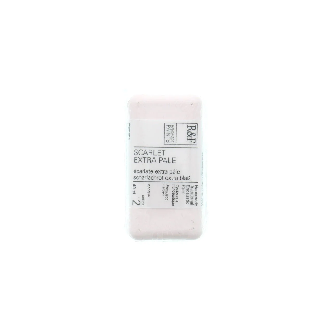 R&F Encaustic Cake - Scarlet Extra Pale 40ml