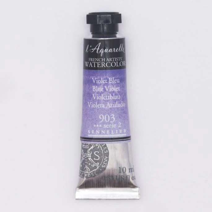 Sennelier French Artists Watercolor - 10ml Tube - 903 Blue Violet