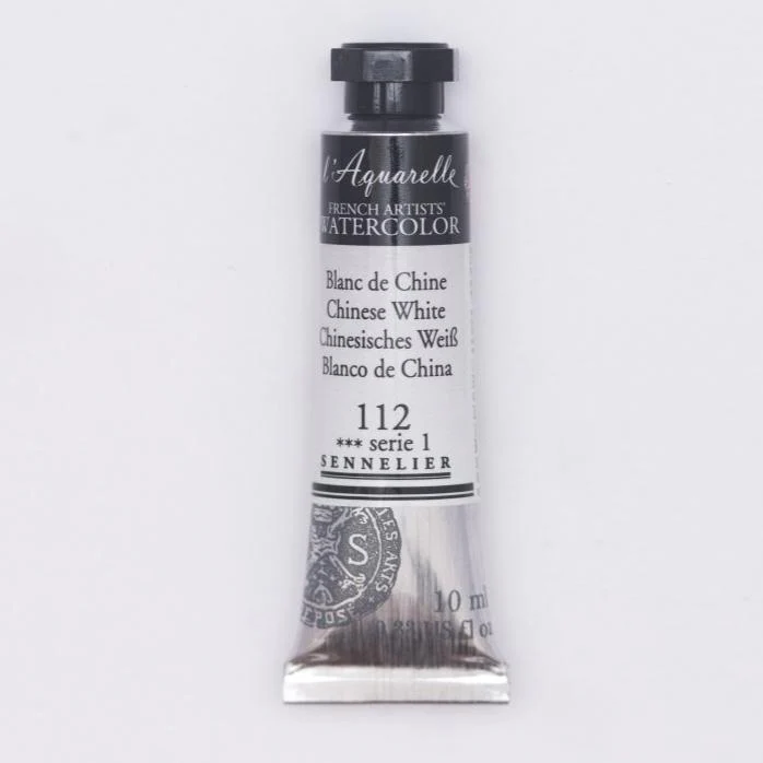 Sennelier French Artists Watercolor - 10ml Tube - 112 Chinese White