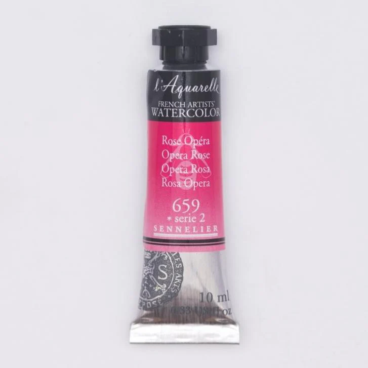 Sennelier French Artists Watercolor - 10ml Tube - 659 Opera Rose