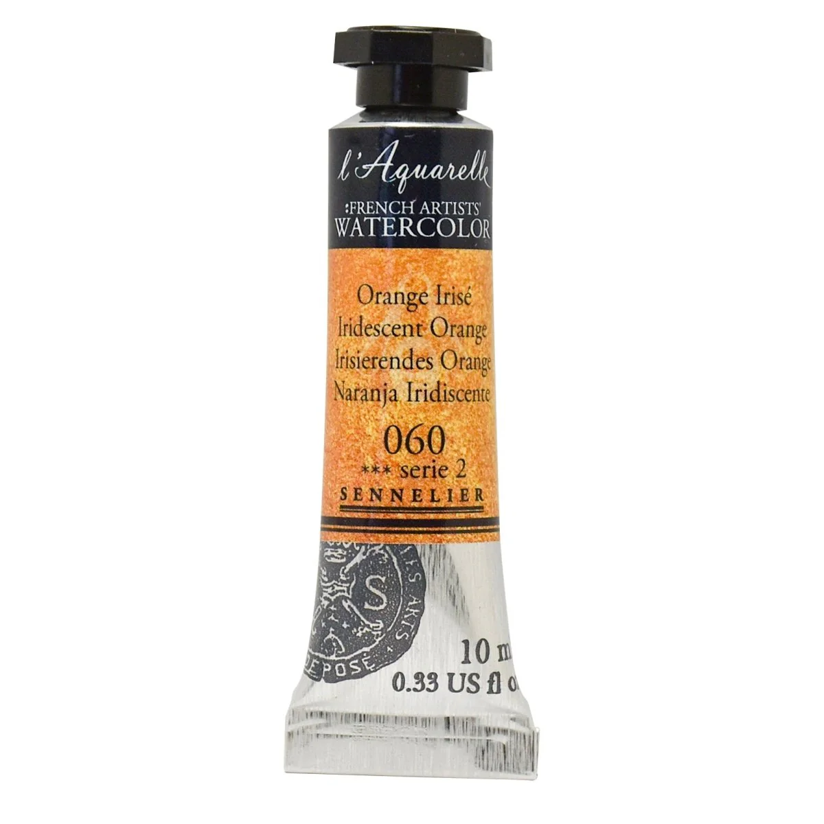 Sennelier French Artists Watercolor - 10ml Tube - 060 Iridescent Orange