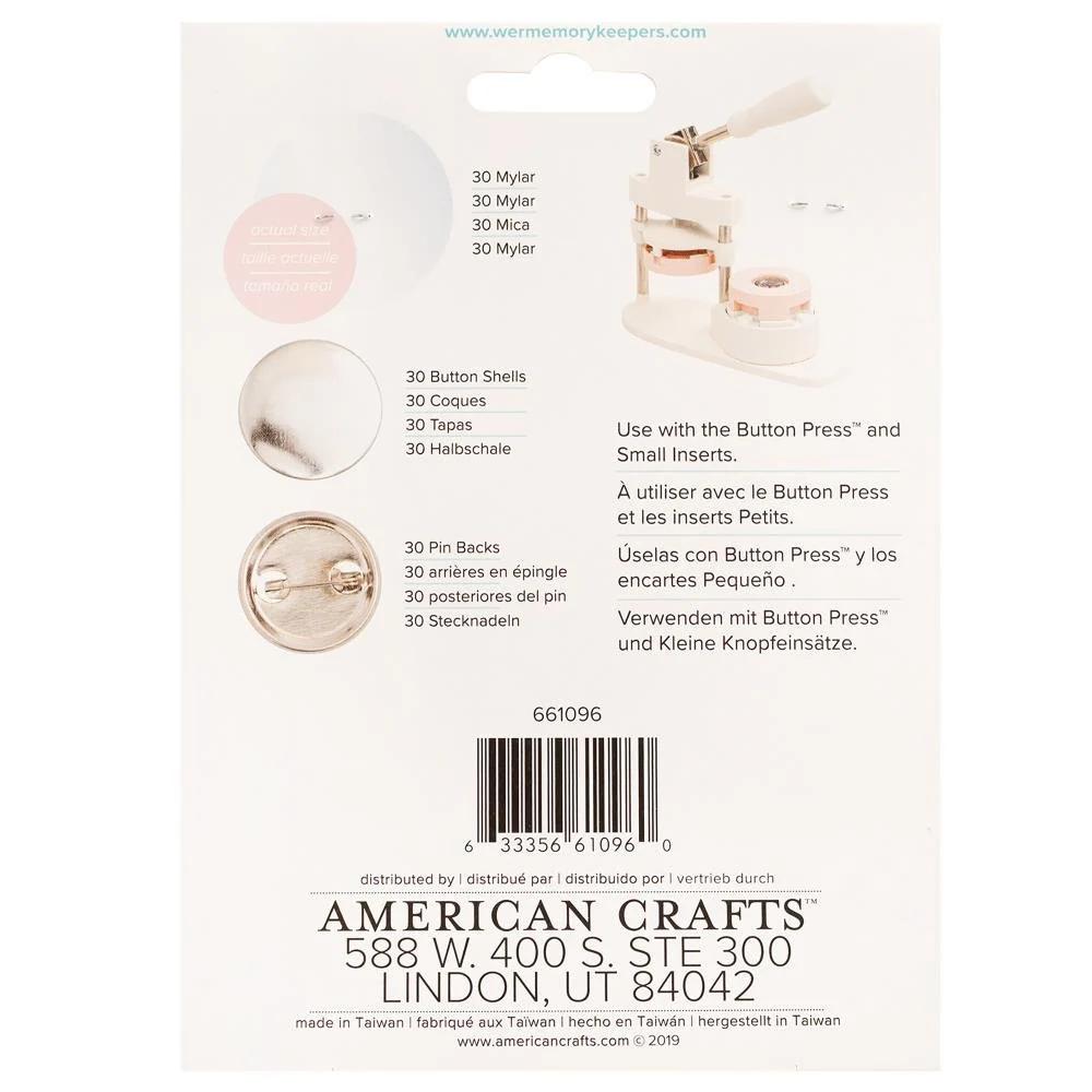 We R Makers Button Press Refill Pack of 30 - Small - Image 3