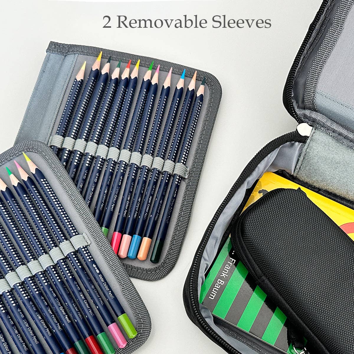 Large Capacity 72 Slot Pencil Case - Lavender - Image 26